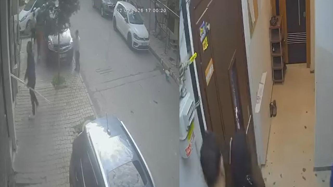 Çocuklara saldırdı, bina sakinlerine bıçak çekti