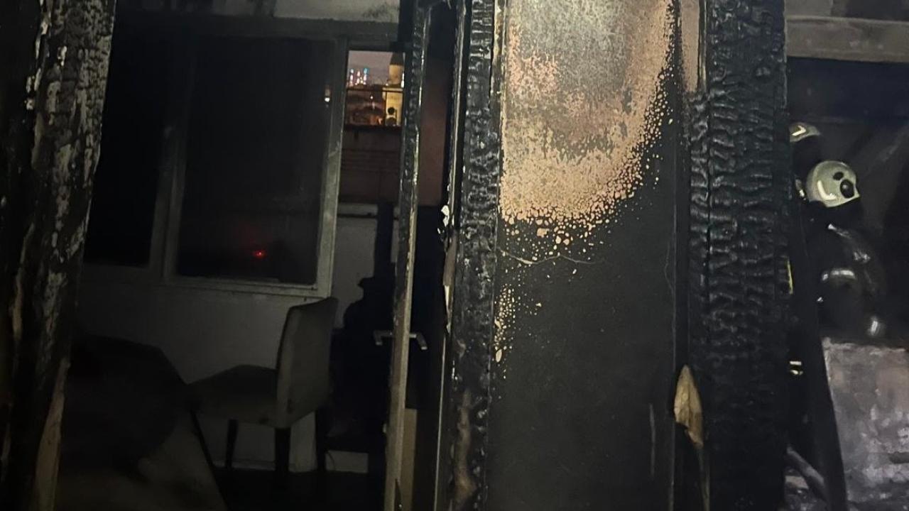 İzmir'de elektrikli soba yangını