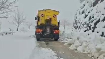 İzmir'de mayısta kar manzarası