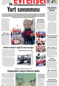 Evrensel Gazetesi Gazete Manşeti