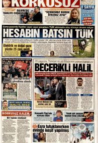 Korkusuz Gazetesi Gazete Manşeti