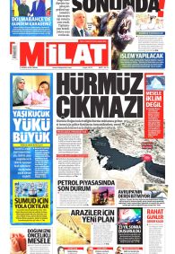 Milat Gazetesi Gazete Manşeti