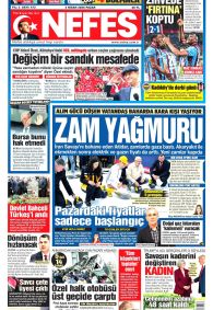 Nefes Gazetesi Gazete Manşeti