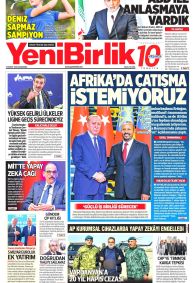 Yeni Birlik Gazete Manşeti