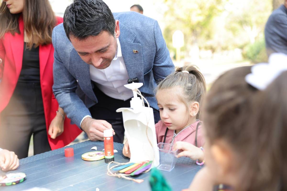 Başkan Önal, çocuklar ve annelerle doğa için buluştu