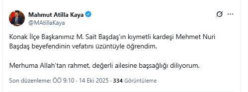 AK Partili Başdaş’ın acı günü: Kardeşi hayatını kaybetti