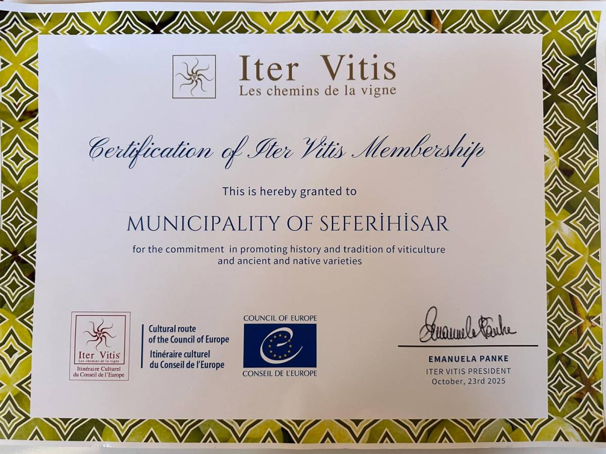 Seferihisar’ın Bağları Avrupa Konseyi’nden Onaylı