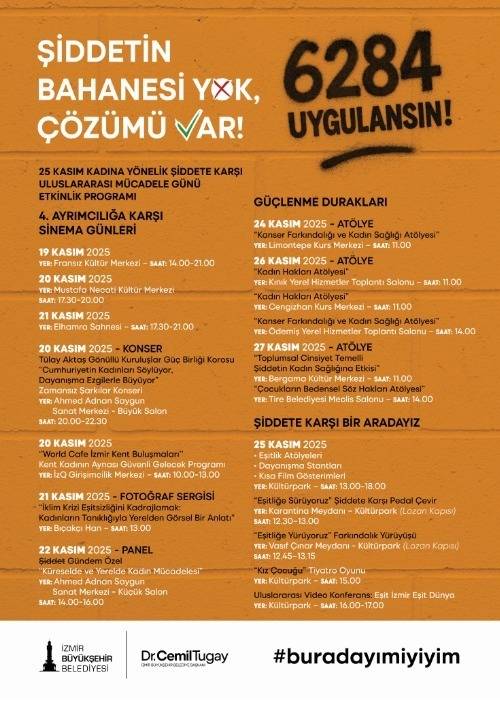 İzmir’de 25 Kasım etkinlikleri başlıyor