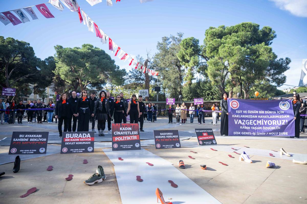 Bornova’da 25 Kasım dayanışması