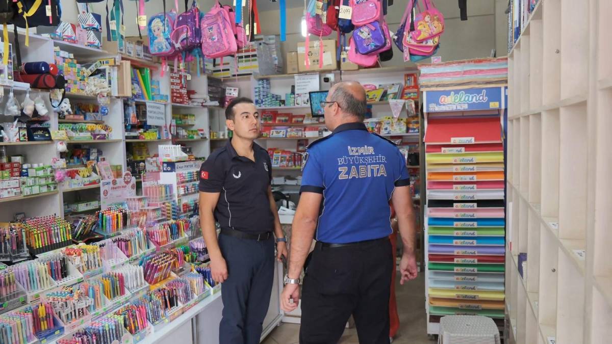 Kantin ve kırtasiyecilerde hijyen ve etiket kontrolü