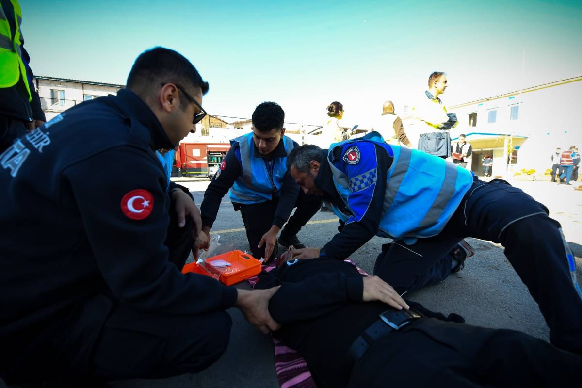 Zabıta Dairesi Başkanlığı’nda tatbikat