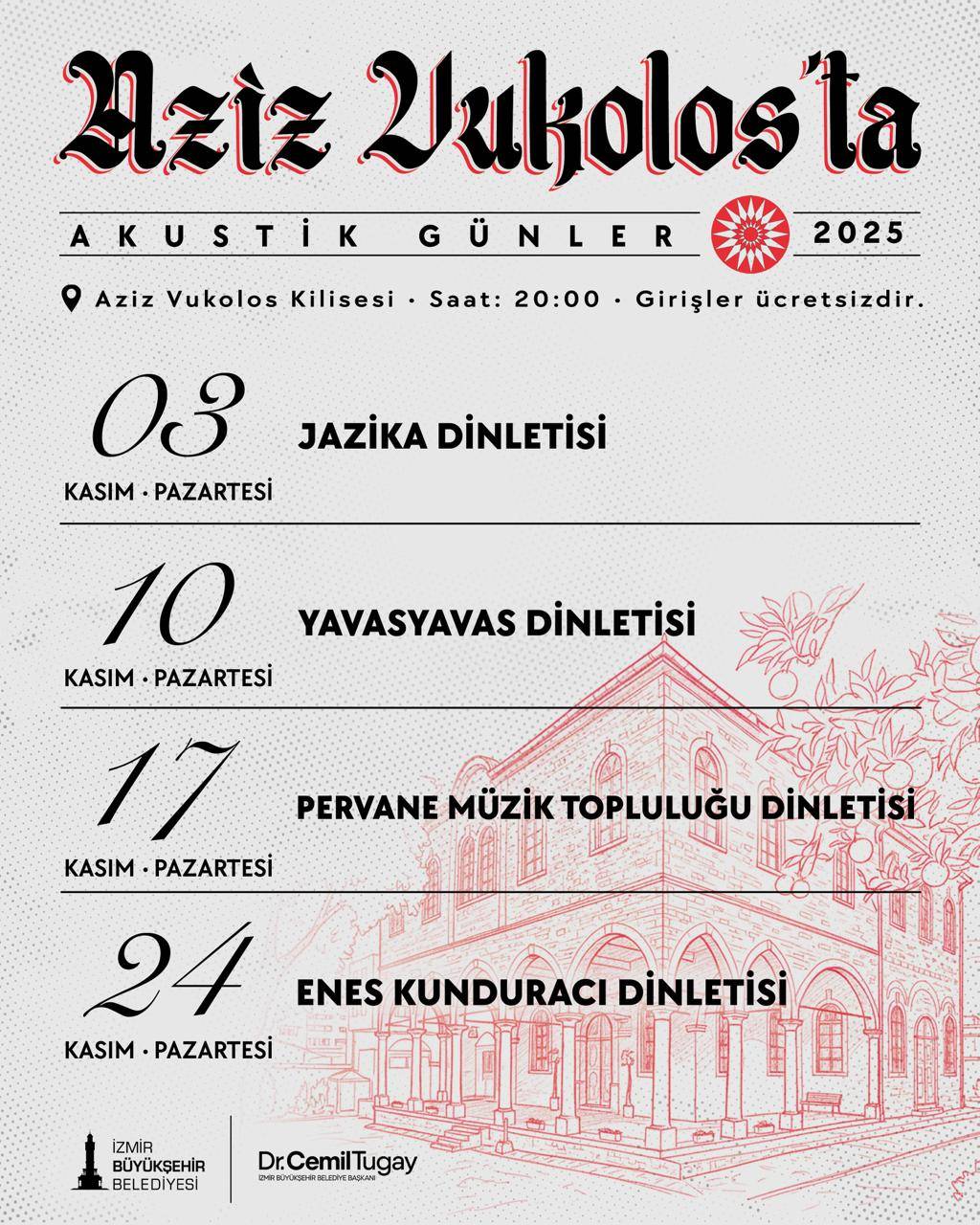 Aziz Vukolos Kilisesi’nden müzik yükselecek