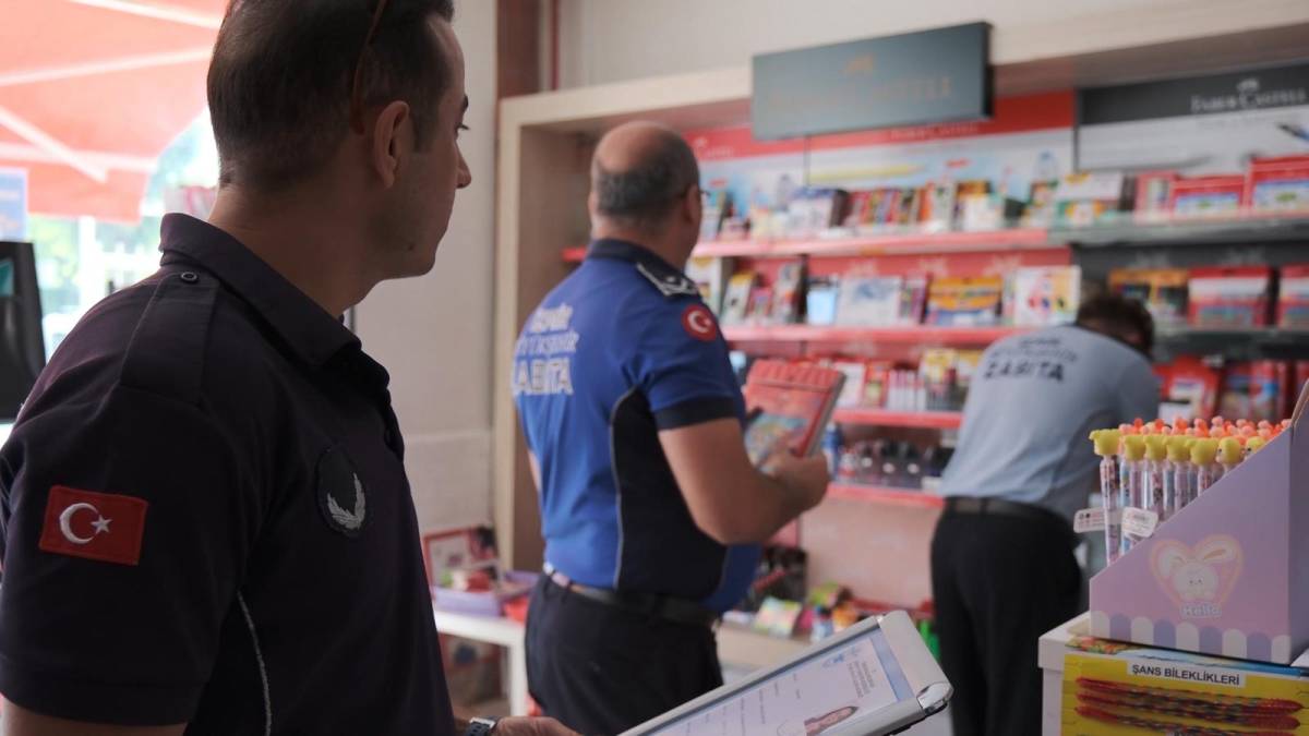 Kantin ve kırtasiyecilerde hijyen ve etiket kontrolü