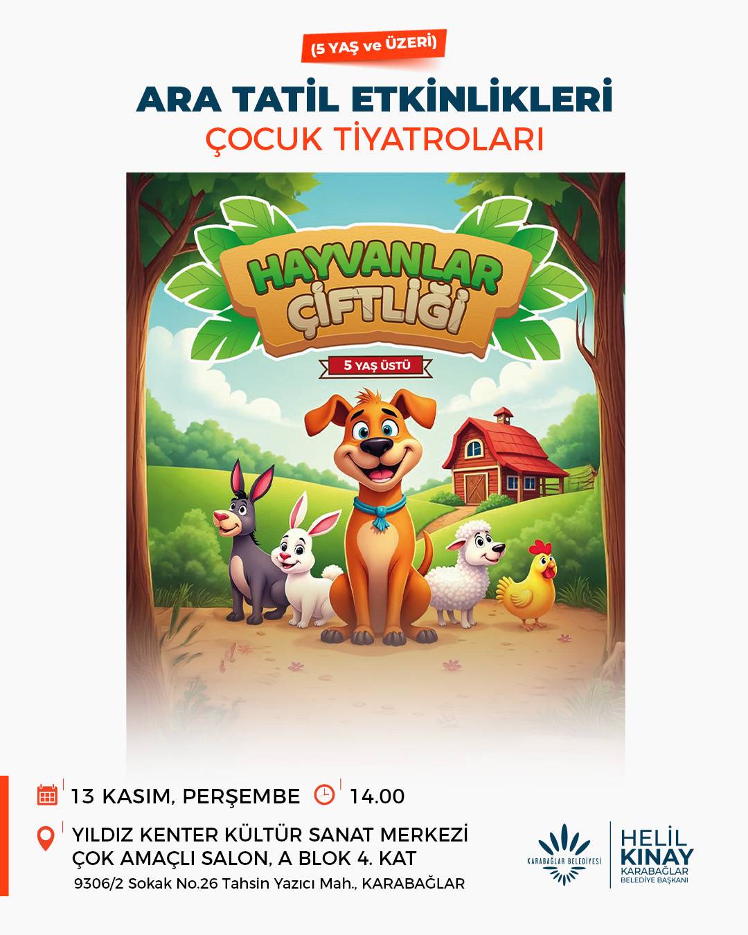 Karabağlar Belediyesi ile ara tatil dolu dolu geçecek