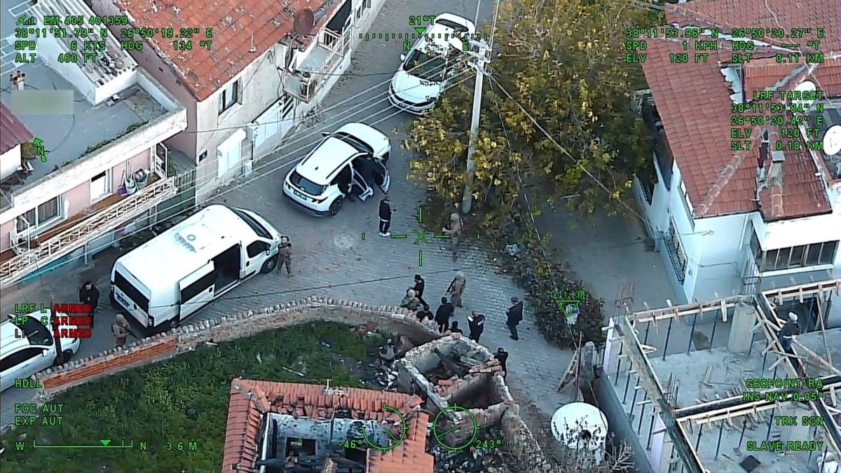İzmir'de hava destekli polis operasyonu