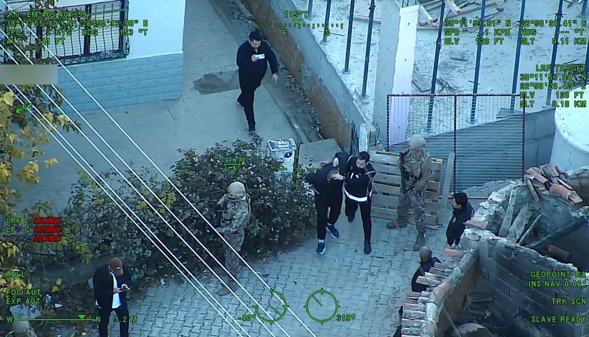 İzmir'de hava destekli polis operasyonu