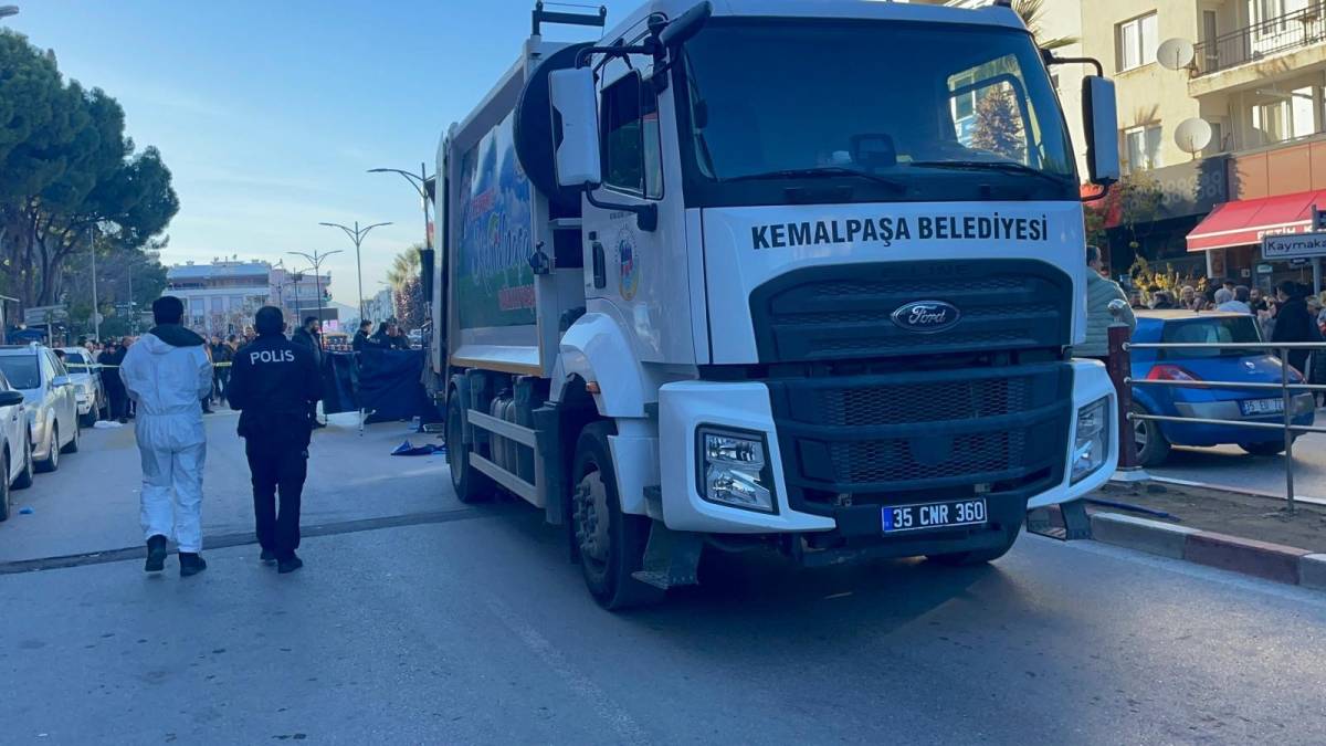 İzmir'de belediyenin çöp kamyonu yaya geçidinde kadını ezdi