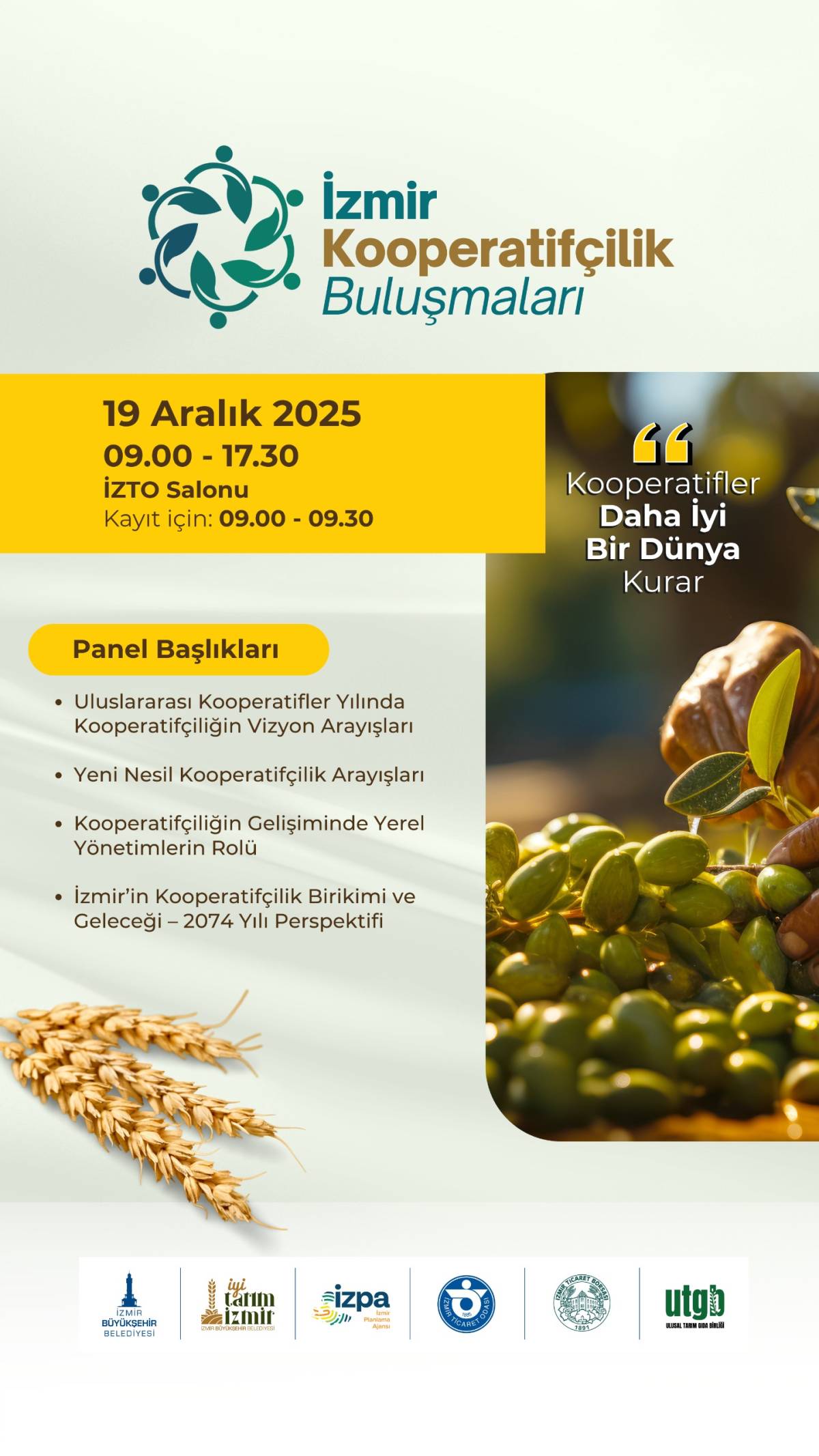 İzmir Kooperatifçilik Buluşmaları 19 Aralık’ta