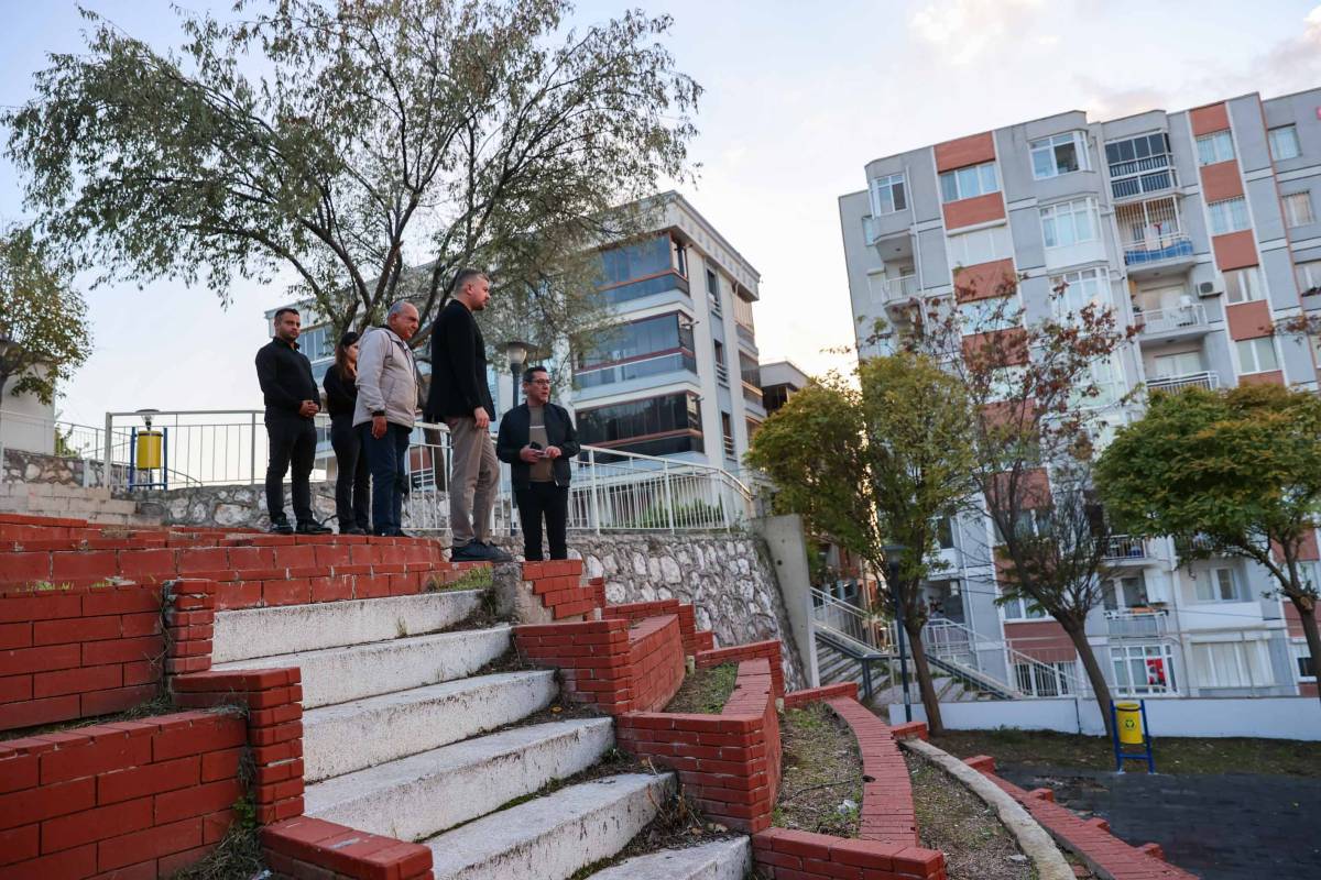Buca’nın Merdivenli Park’ı yenilendi