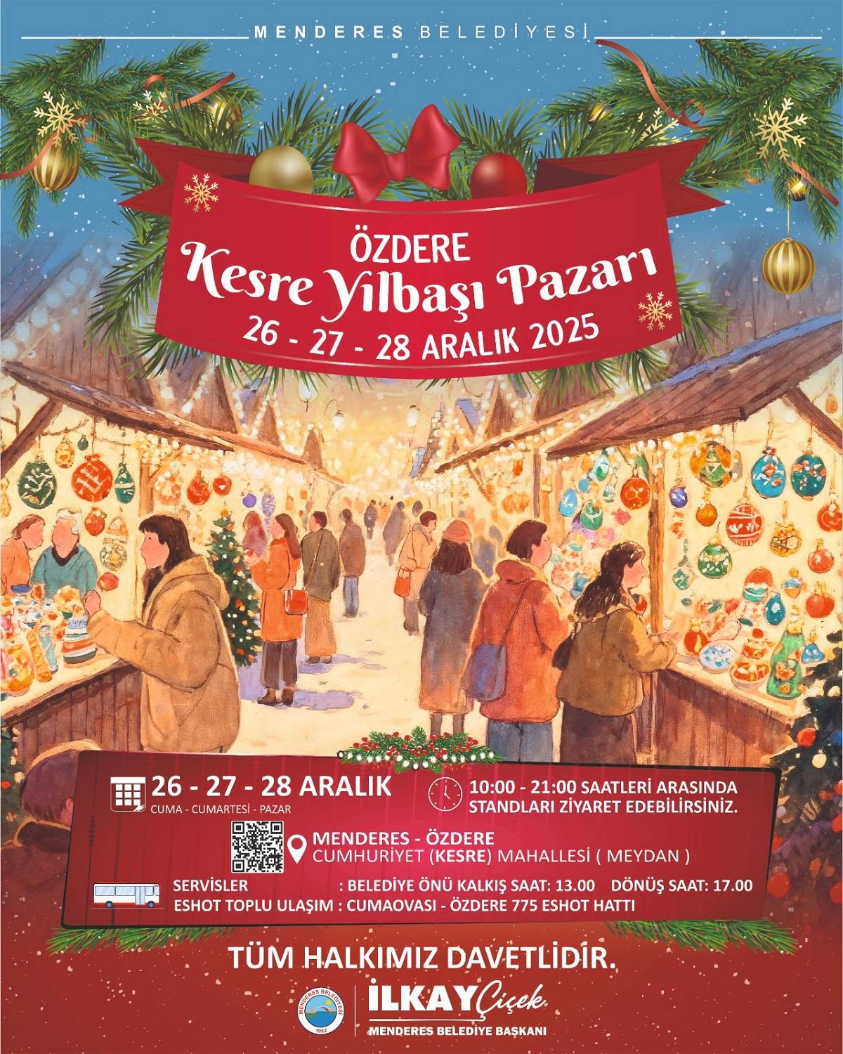 Menderes Yılbaşı Pazarı Başlıyor