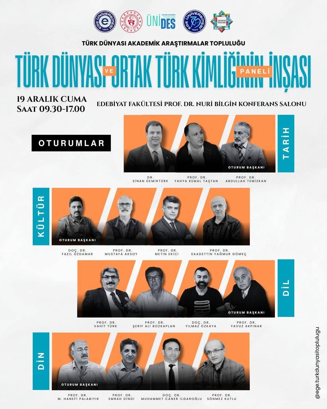 Ege Üniversitesi'nde Türk dünyası ortak kimlik inşası ve Töre-Devlet kitapevinde imza günü