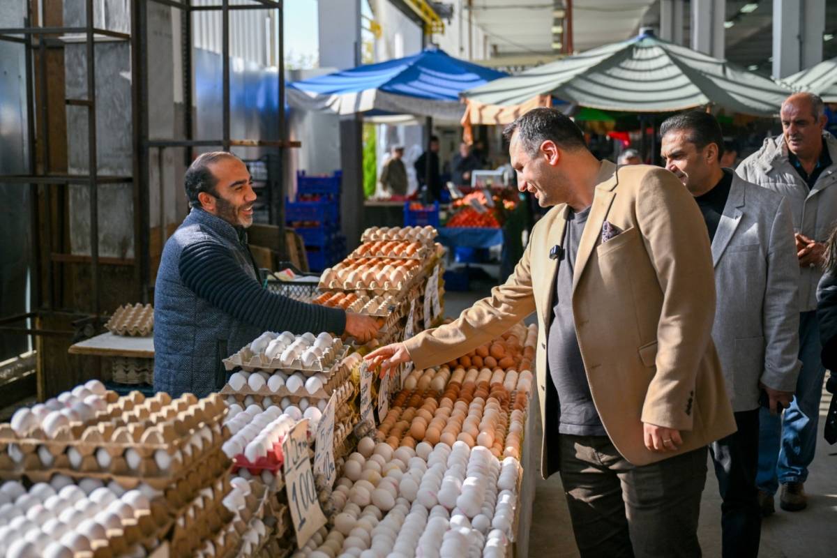 İnönü Mahallesi Pazaryeri’nde denetim ve esnaf buluşması