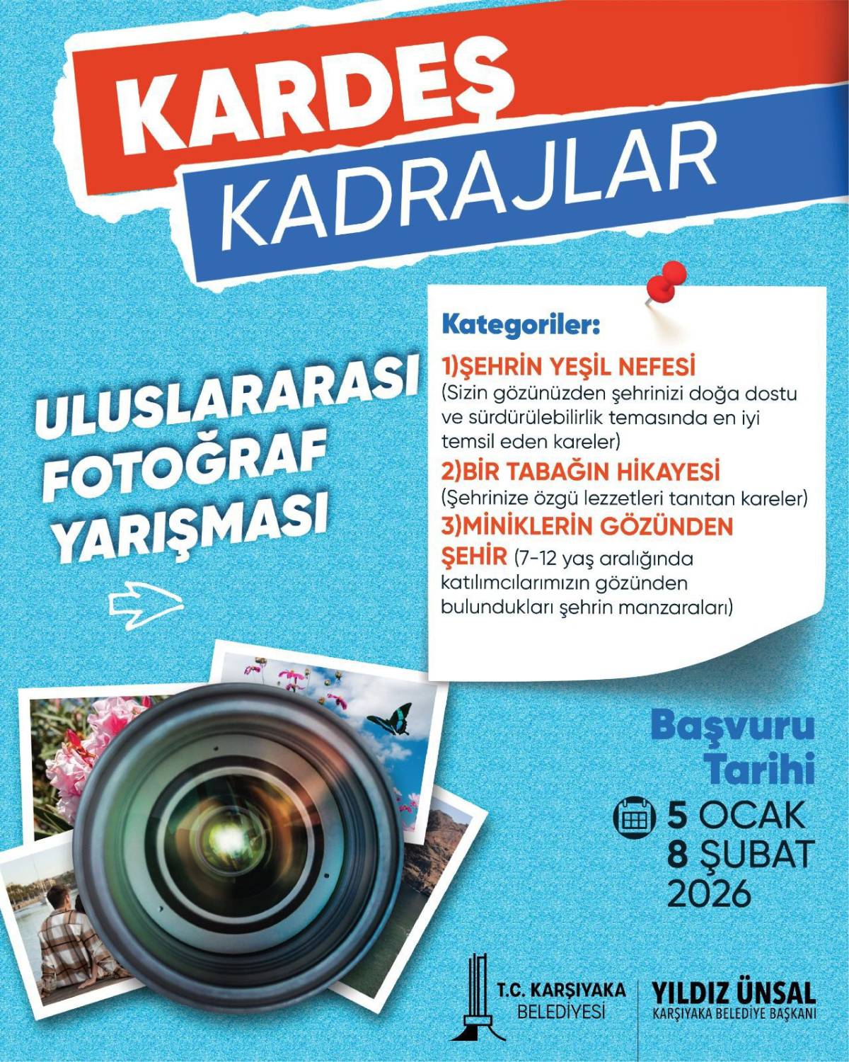 Kardeş Kadrajlar Fotoğraf Yarışması’na son başvuru 8 Şubat