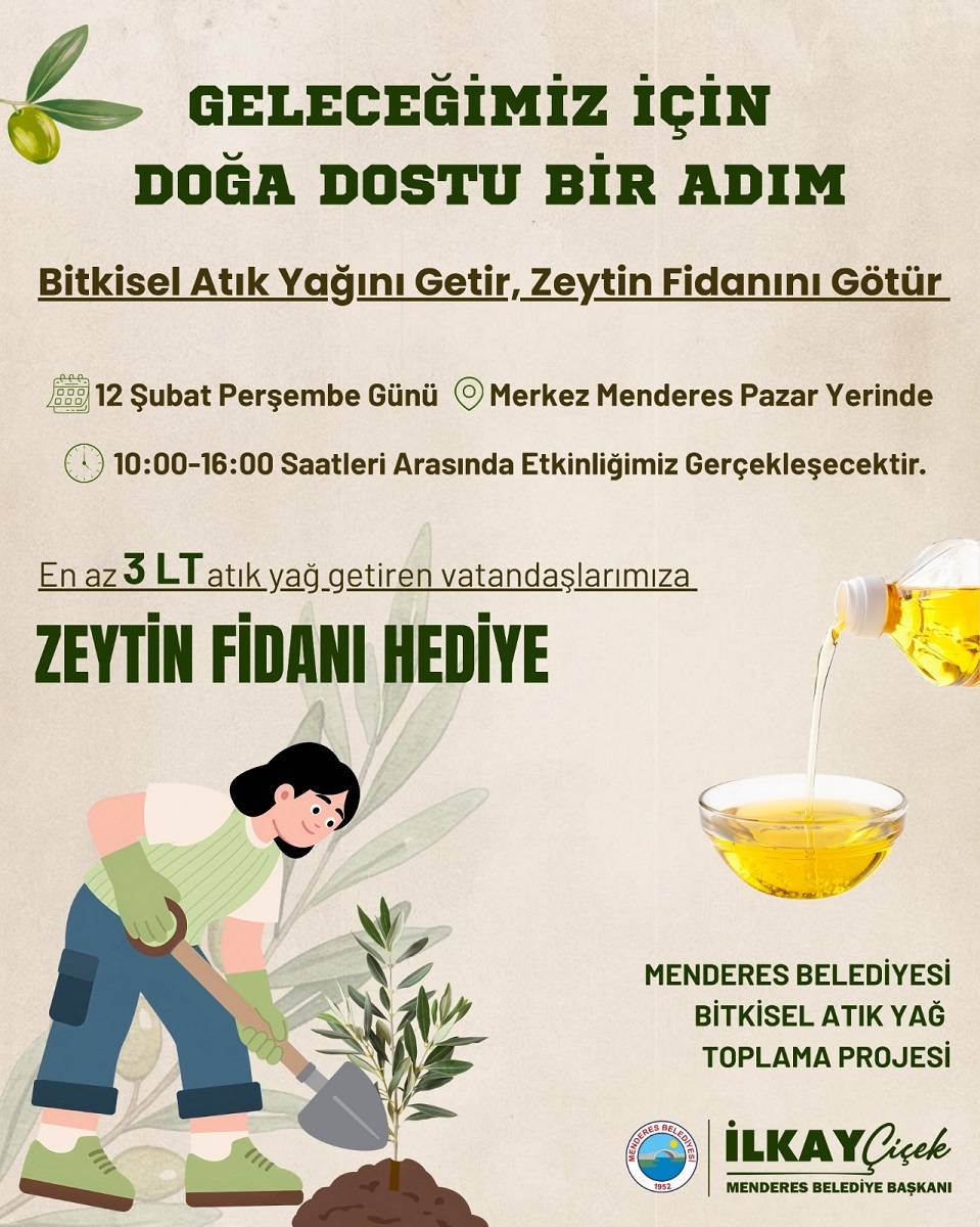 Menderes Belediyesi’nden Doğa Dostu Bir Adım