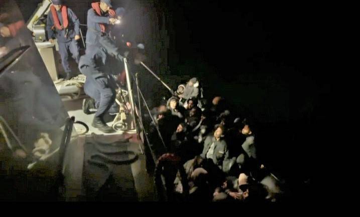 Kaçak geçişe Sahil Güvenlik engeli