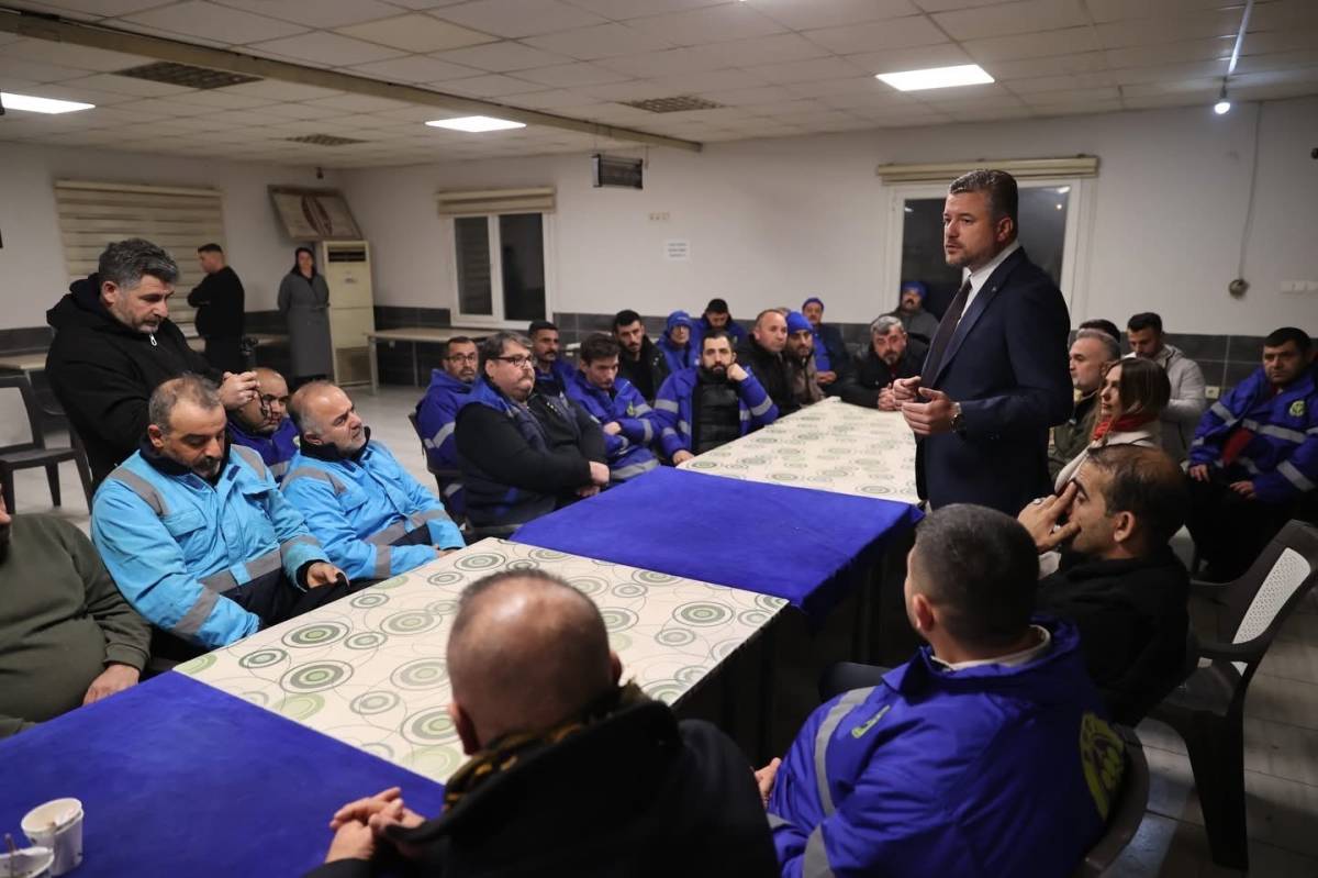 Başkan Görkem Duman yılbaşını emekçilerle kutladı