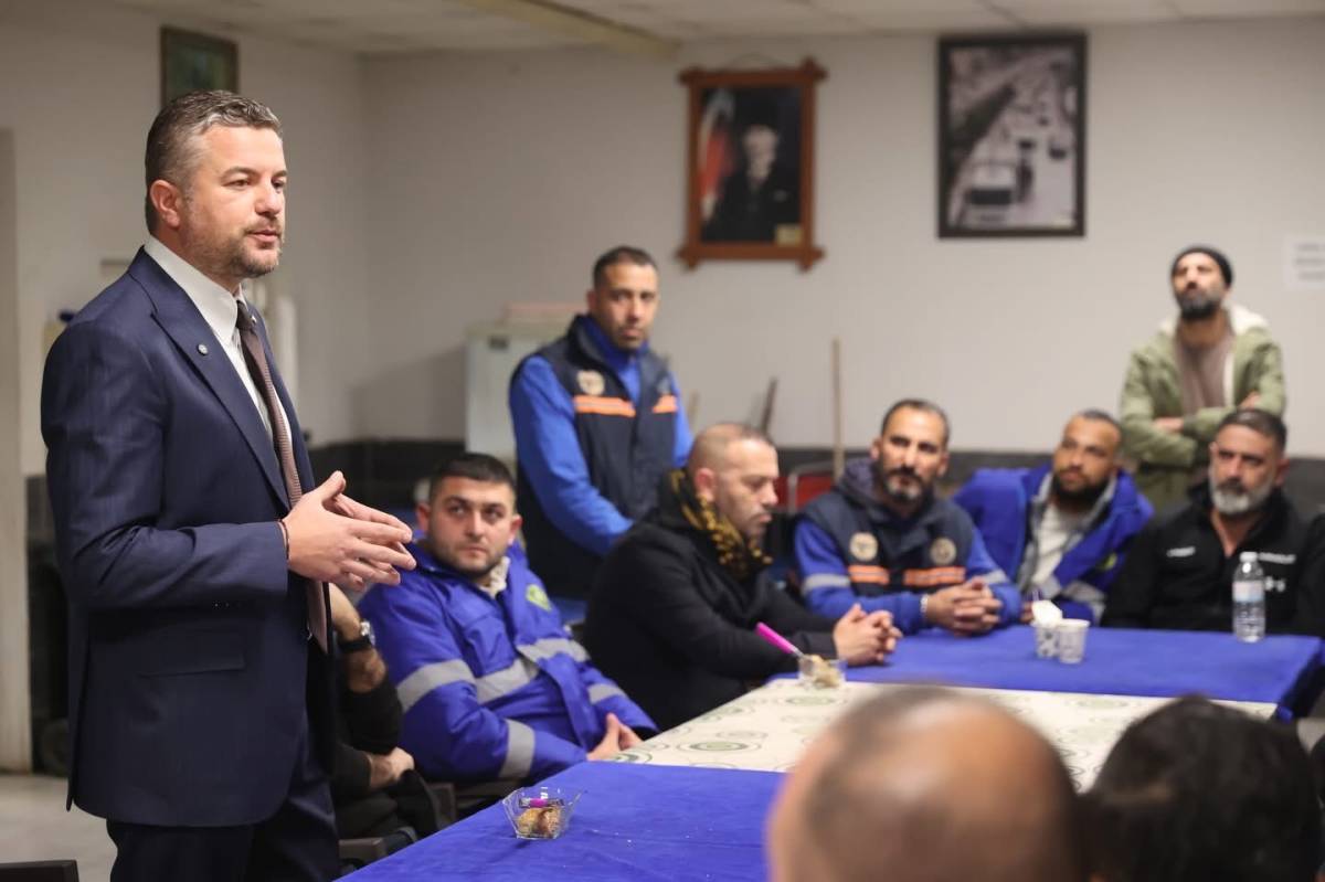 Başkan Görkem Duman yılbaşını emekçilerle kutladı