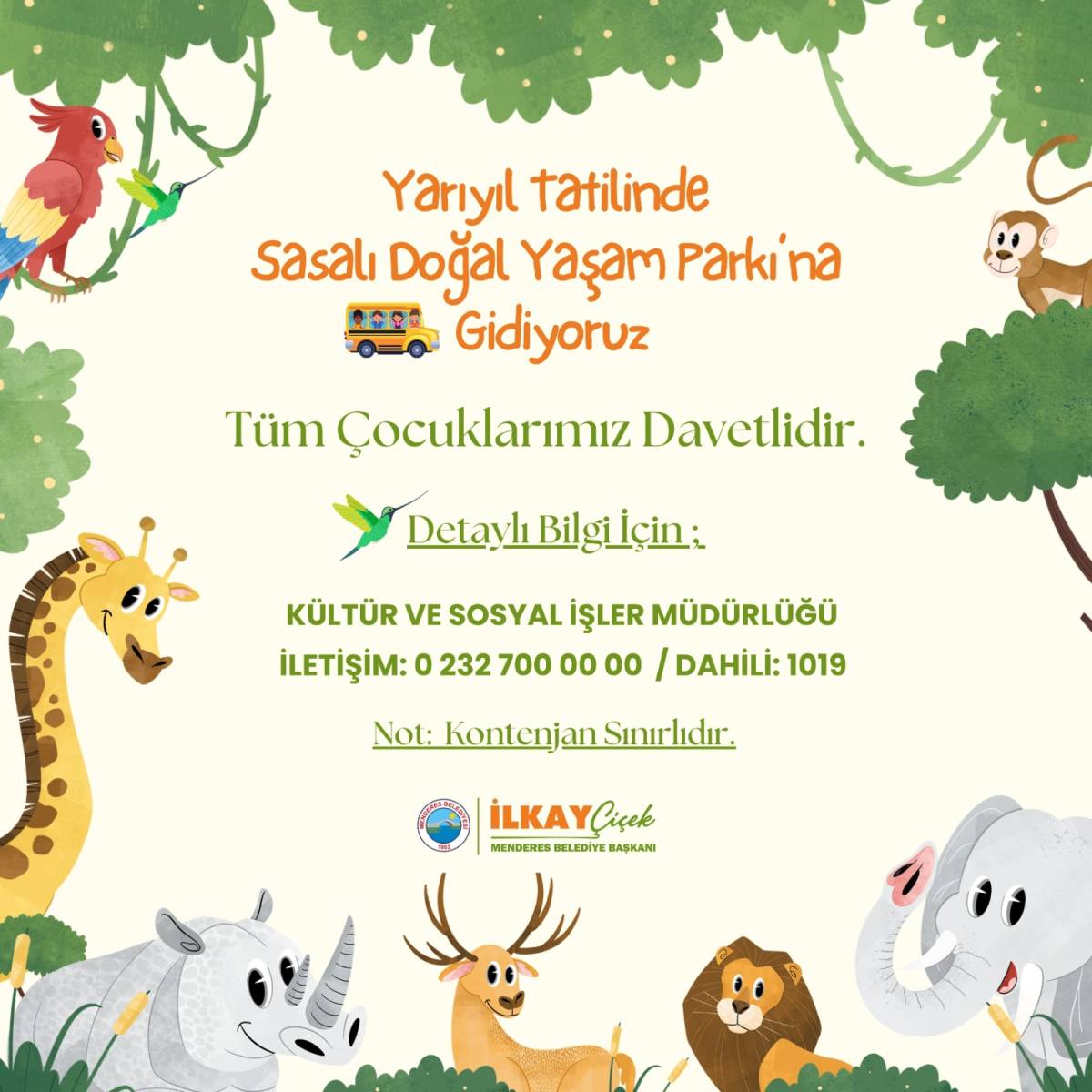 Menderes Belediyesi’nden Çocuklara Yarıyıl Hediyesi