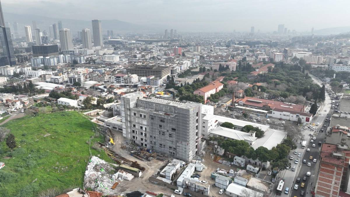 Eşrefpaşa Hastanesi’nin yeni binasında sona doğru