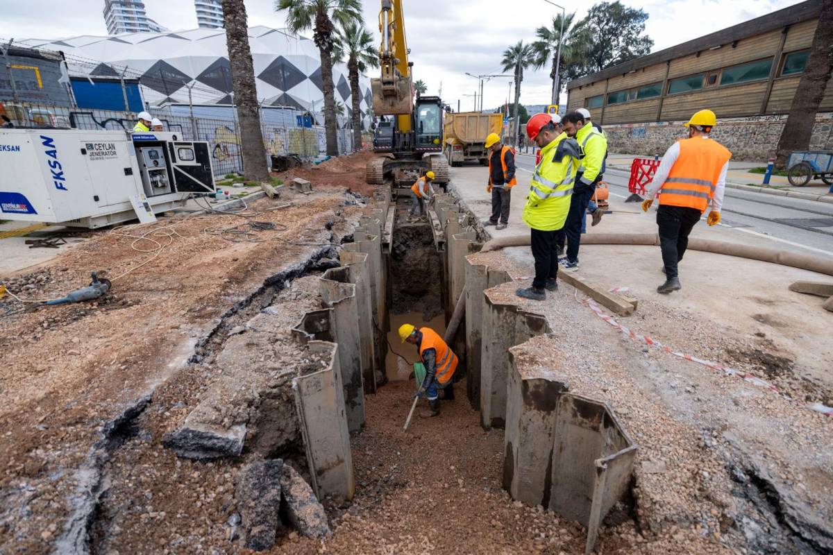 Alsancak’ta dev altyapı çalışması