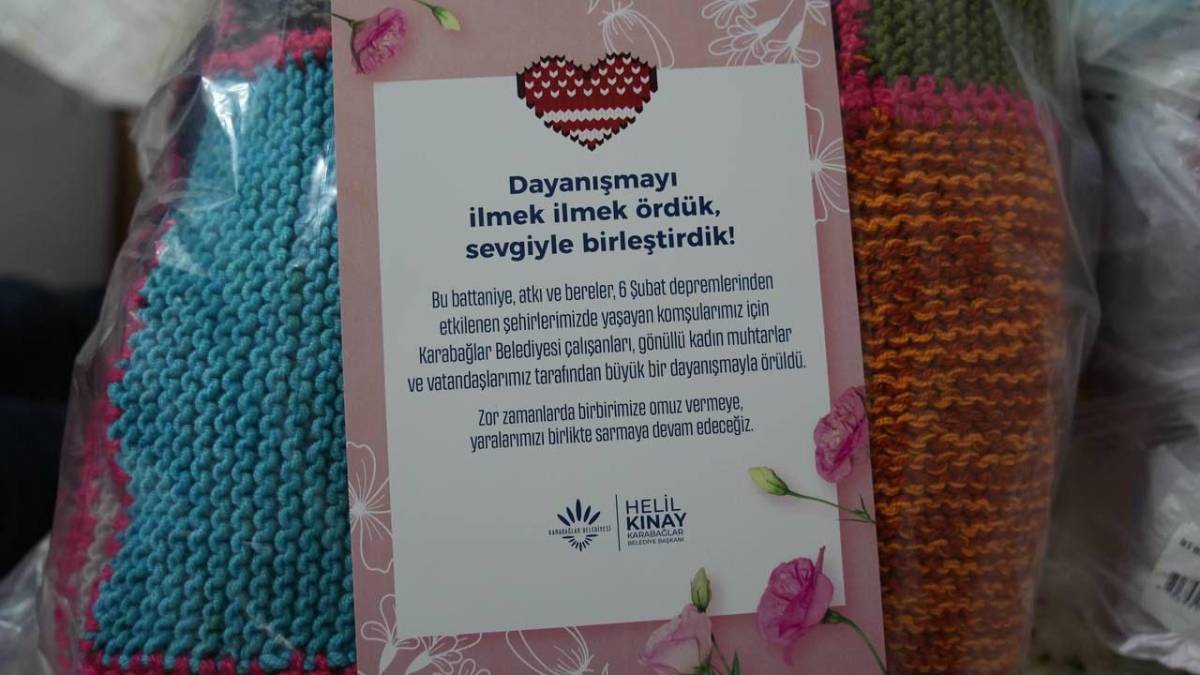 Karabağlar’dan Adıyaman’a İlmek İlmek Dayanışma