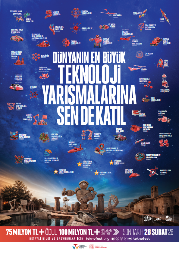 TEKNOFEST 2026 Teknoloji Yarışmalarına Başvurular Devam Ediyor!
