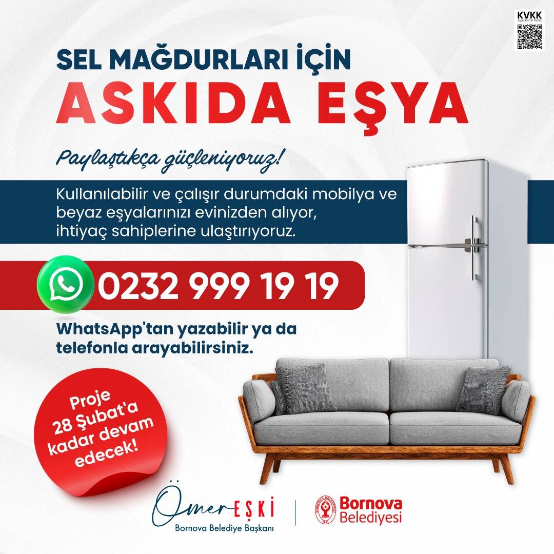 Bornova’dan sel mağdurlarına güçlü dayanışma