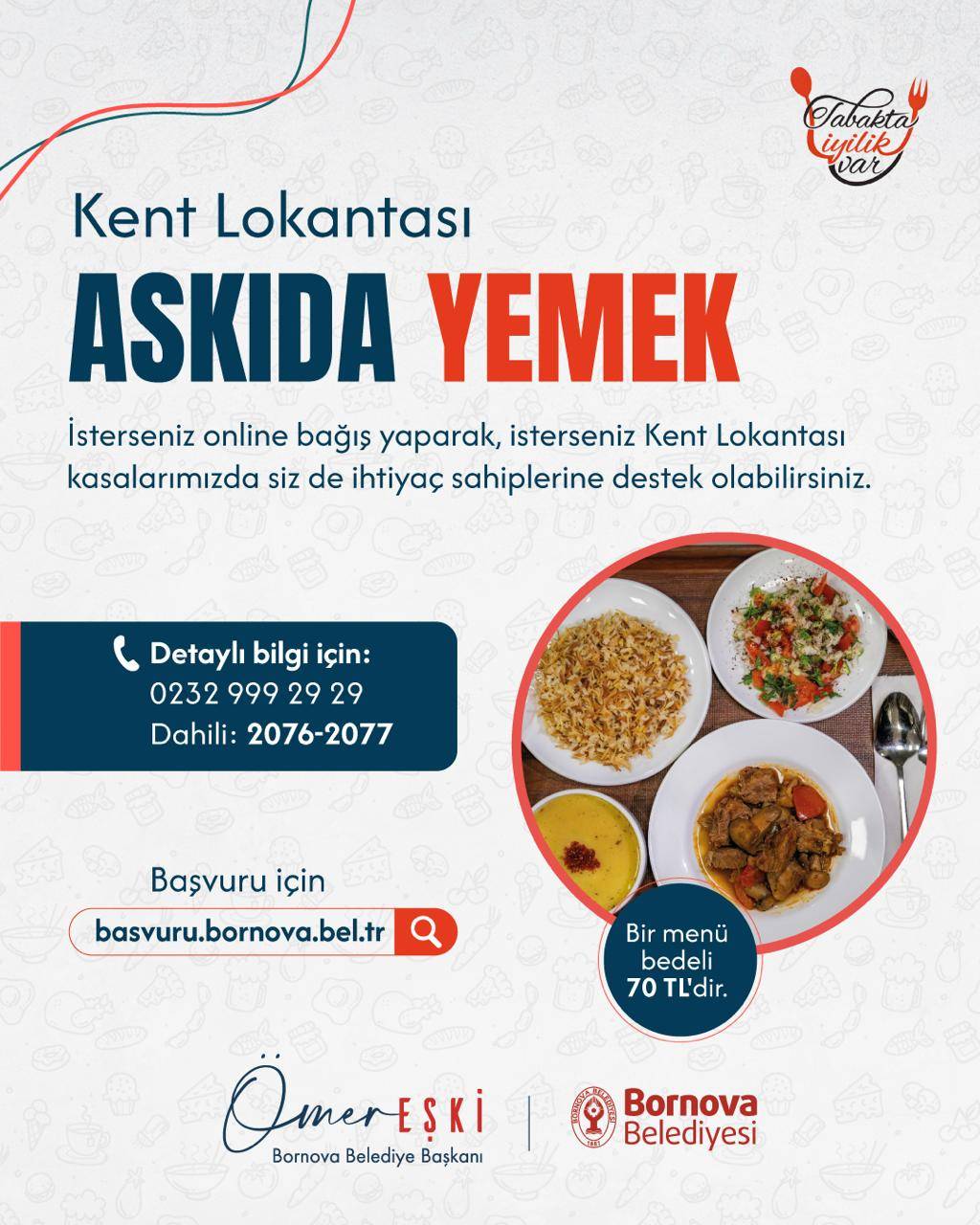 Askıda Yemek Uygulaması ile bir öğün de sizden