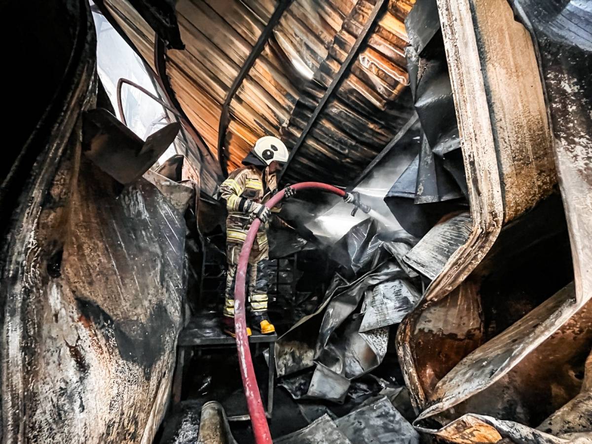 Buca’da iş yerinde yangın