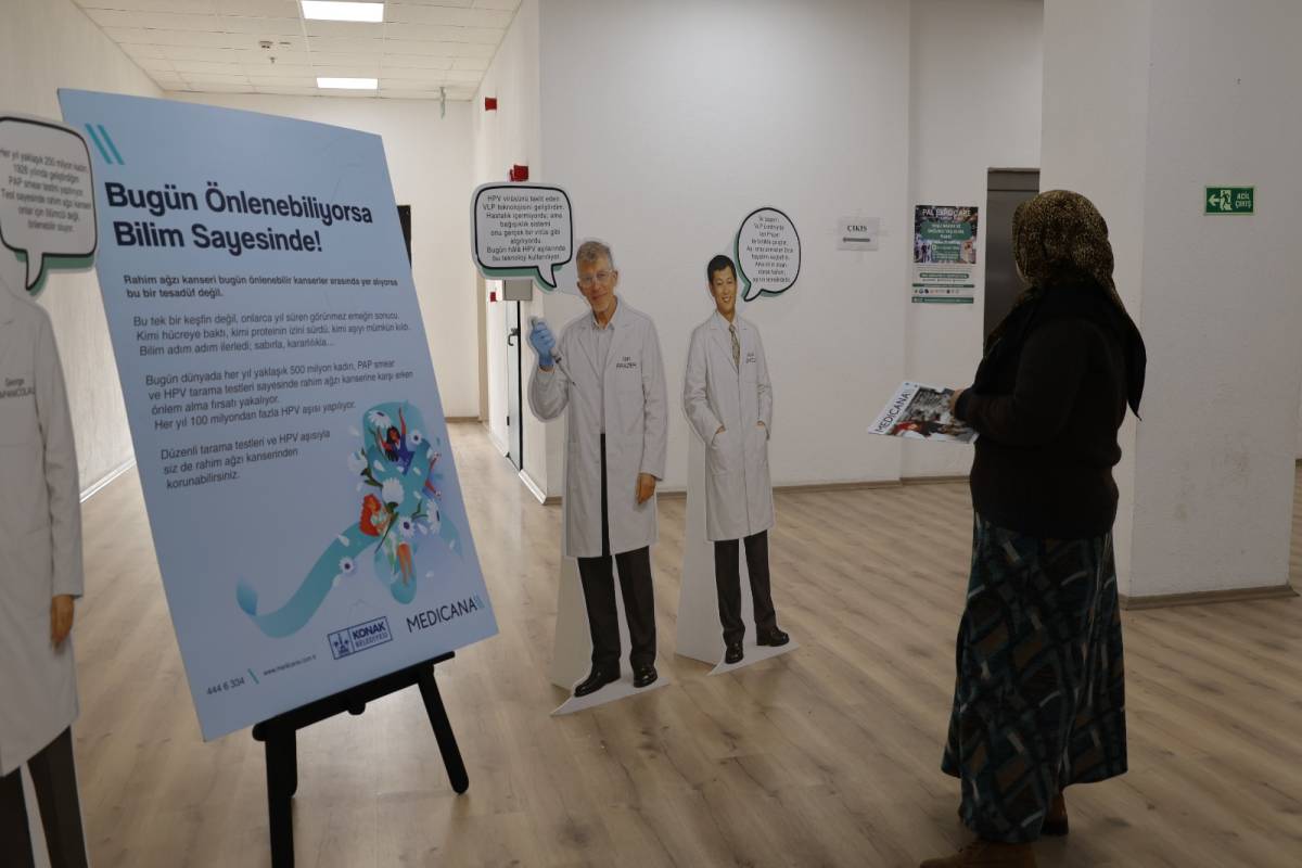 Konak’ta rahim ağzı kanserine karşı bilimsel farkındalık