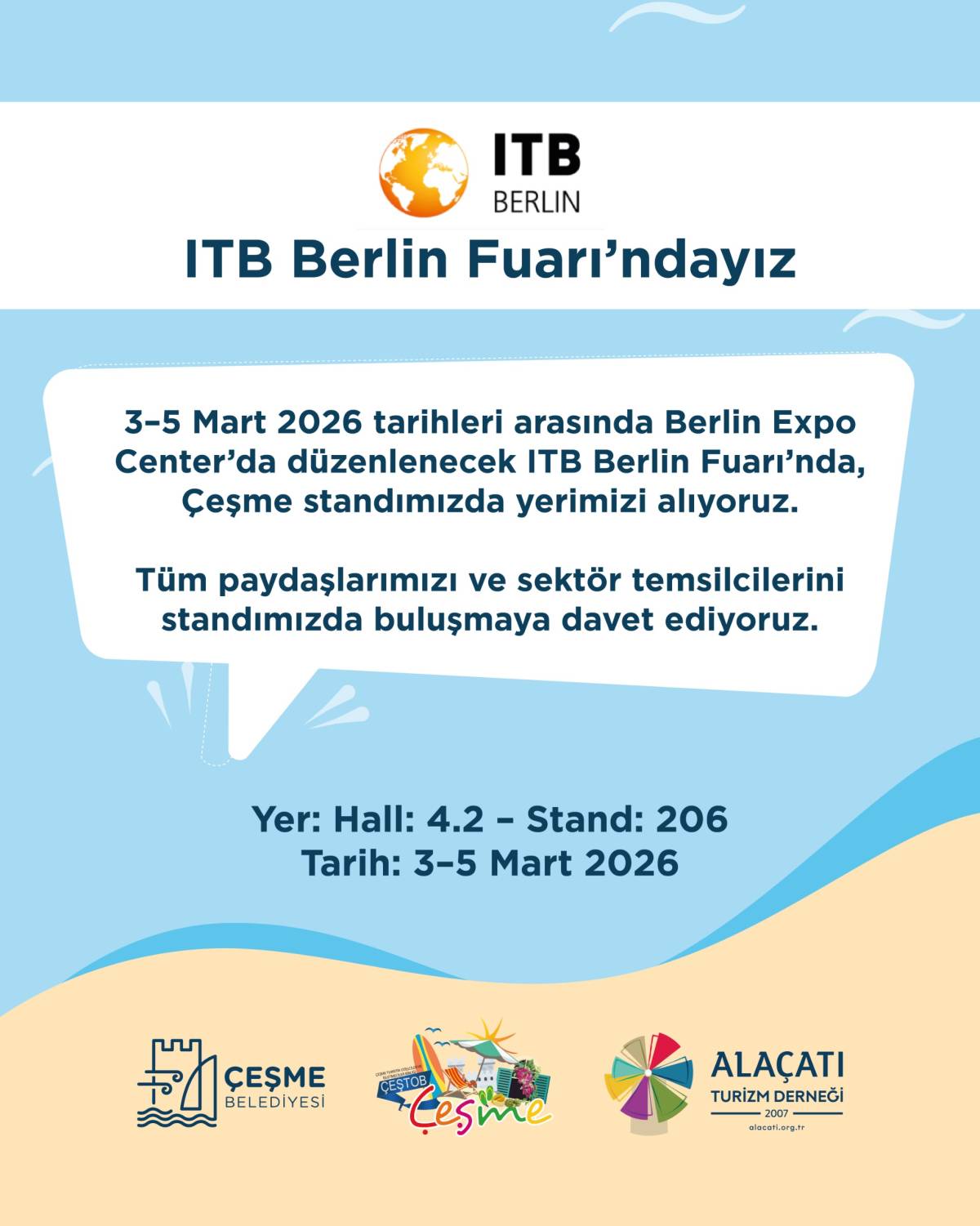Çeşme, ITB Berlin 2026’da dünyaya tanıtılacak