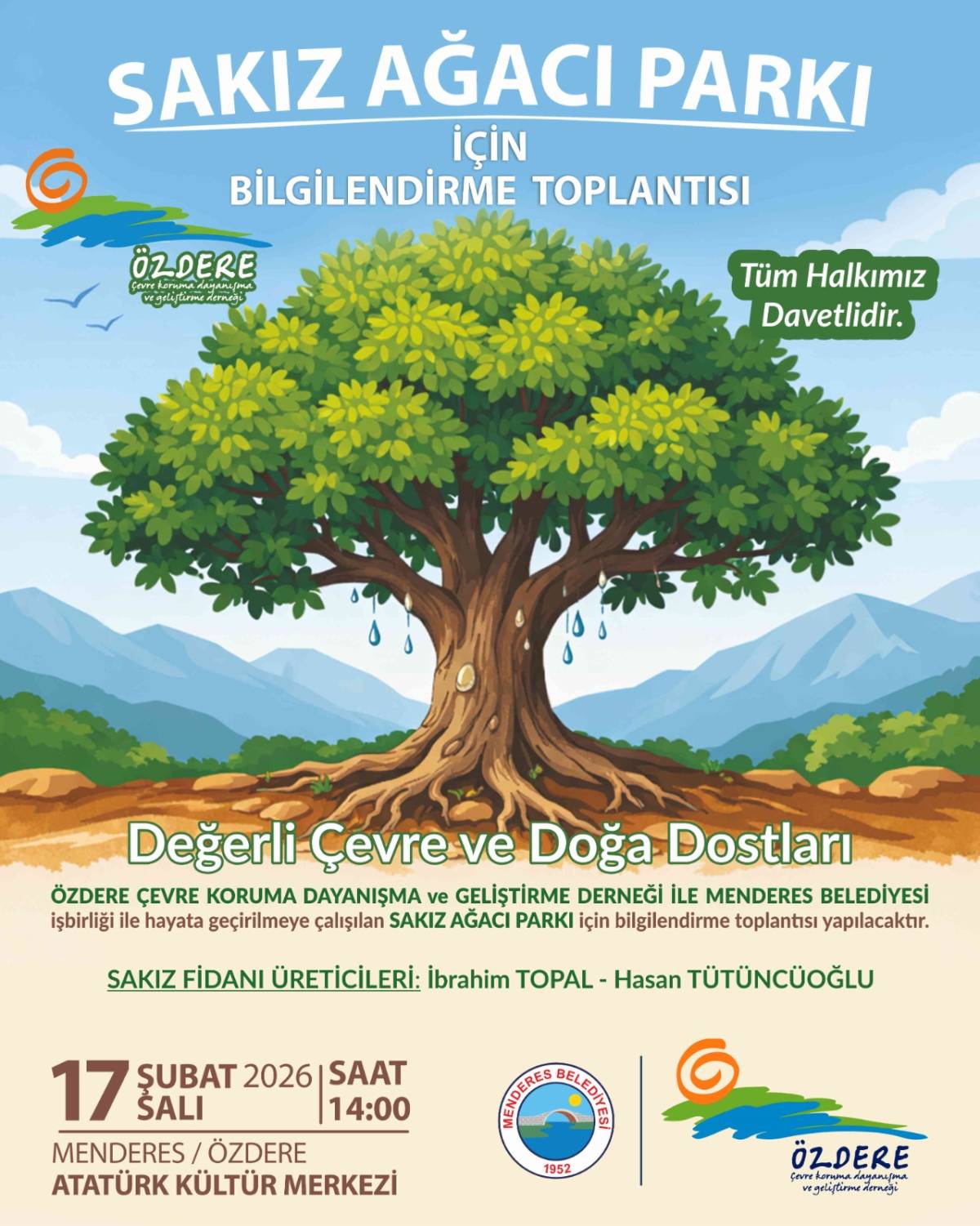 Menderes’te Sakız Ağacı Projesi