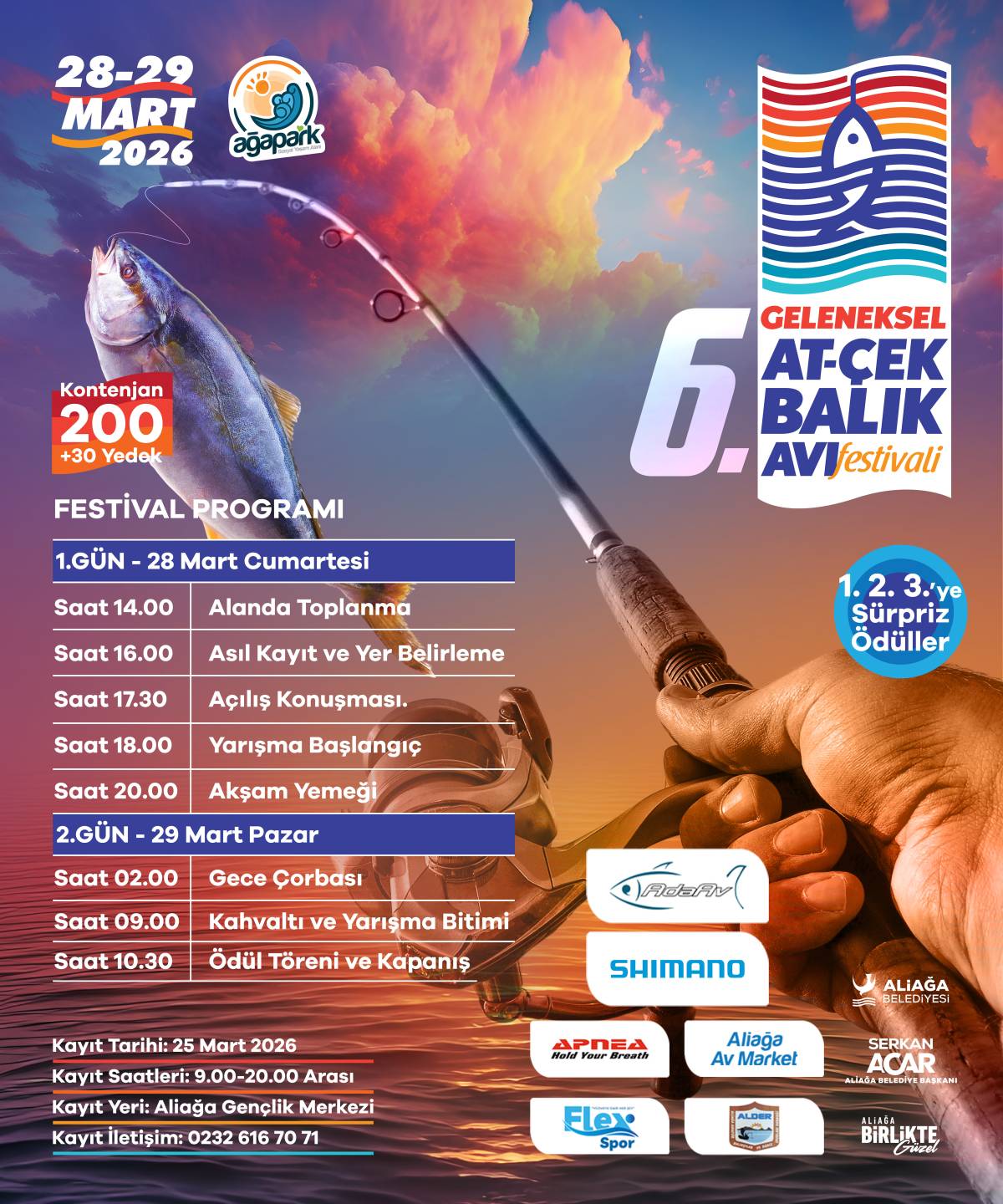 Aliağa’da ‘6. Geleneksel At-Çek Balık Avı Festivali’