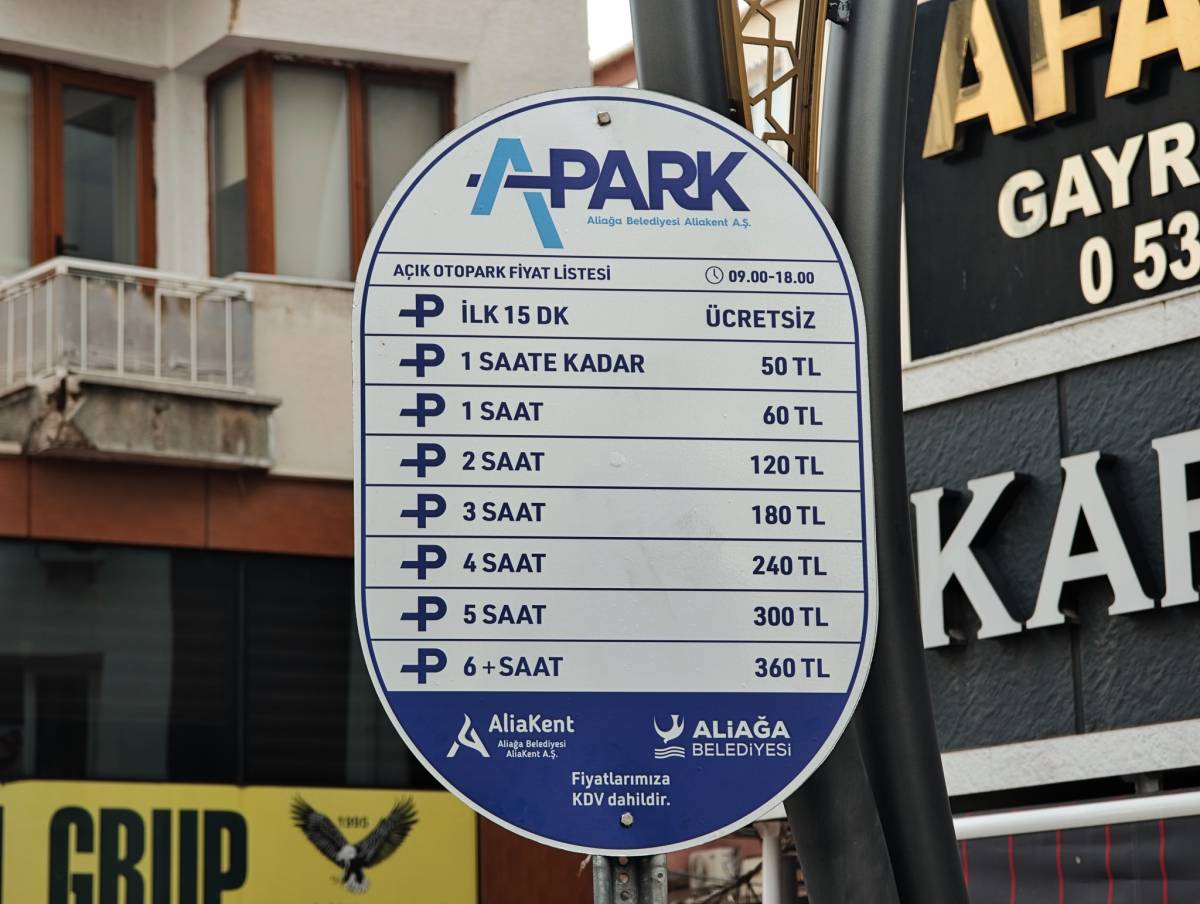 Aliağa’da Ücretli Otopark Uygulaması Başlıyor