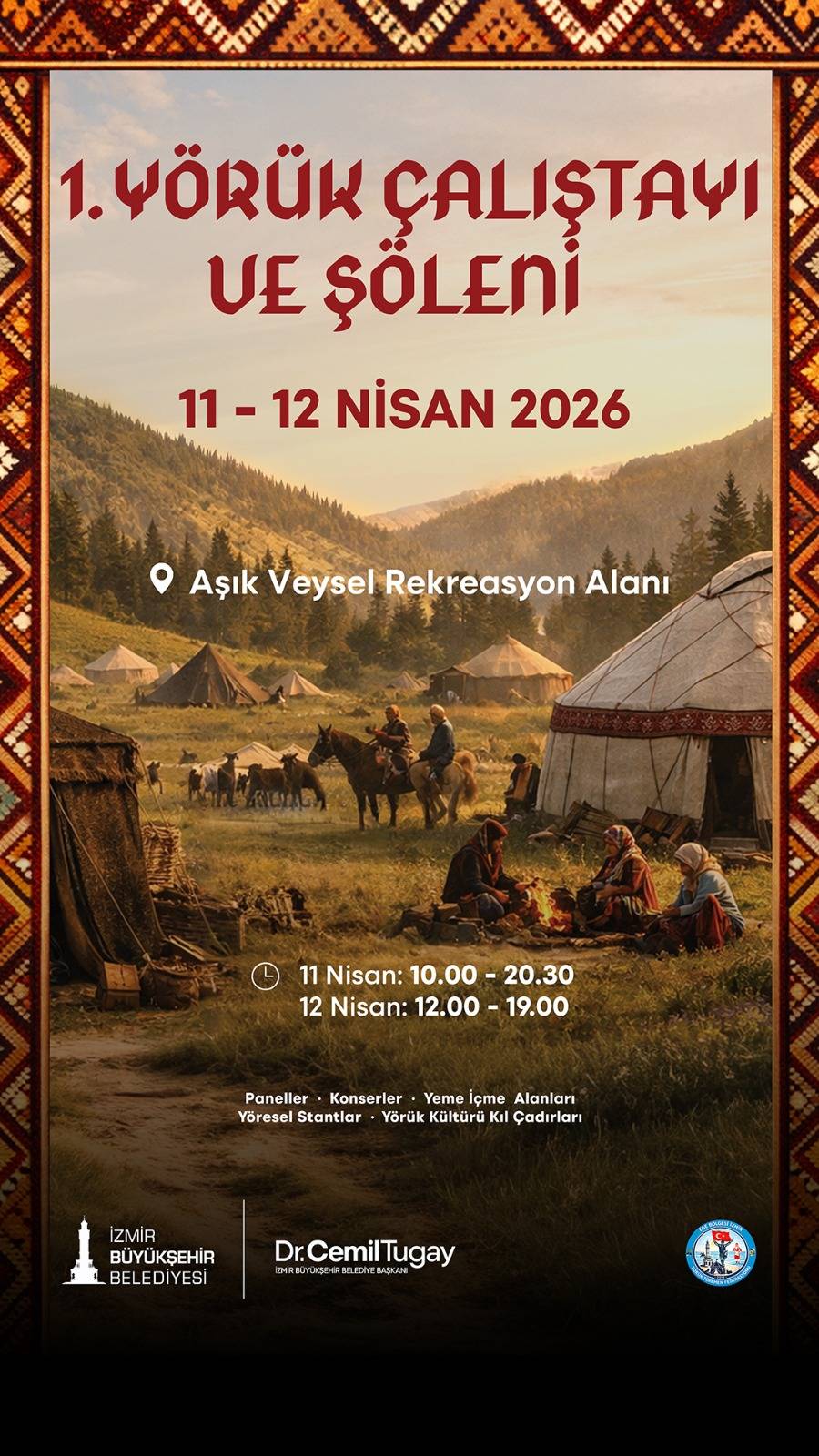 Yörük Çalıştayı ve Şöleni başlıyor