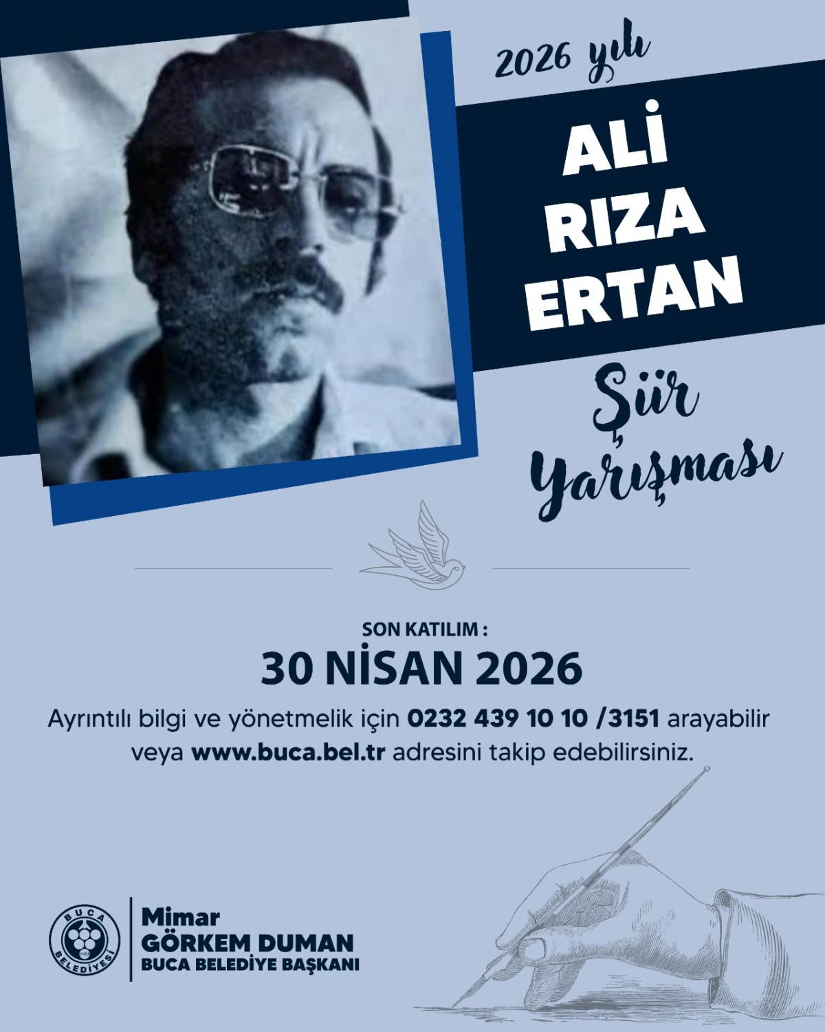 Ali Rıza Ertan Şiir Yarışması’na başvurular başladı
