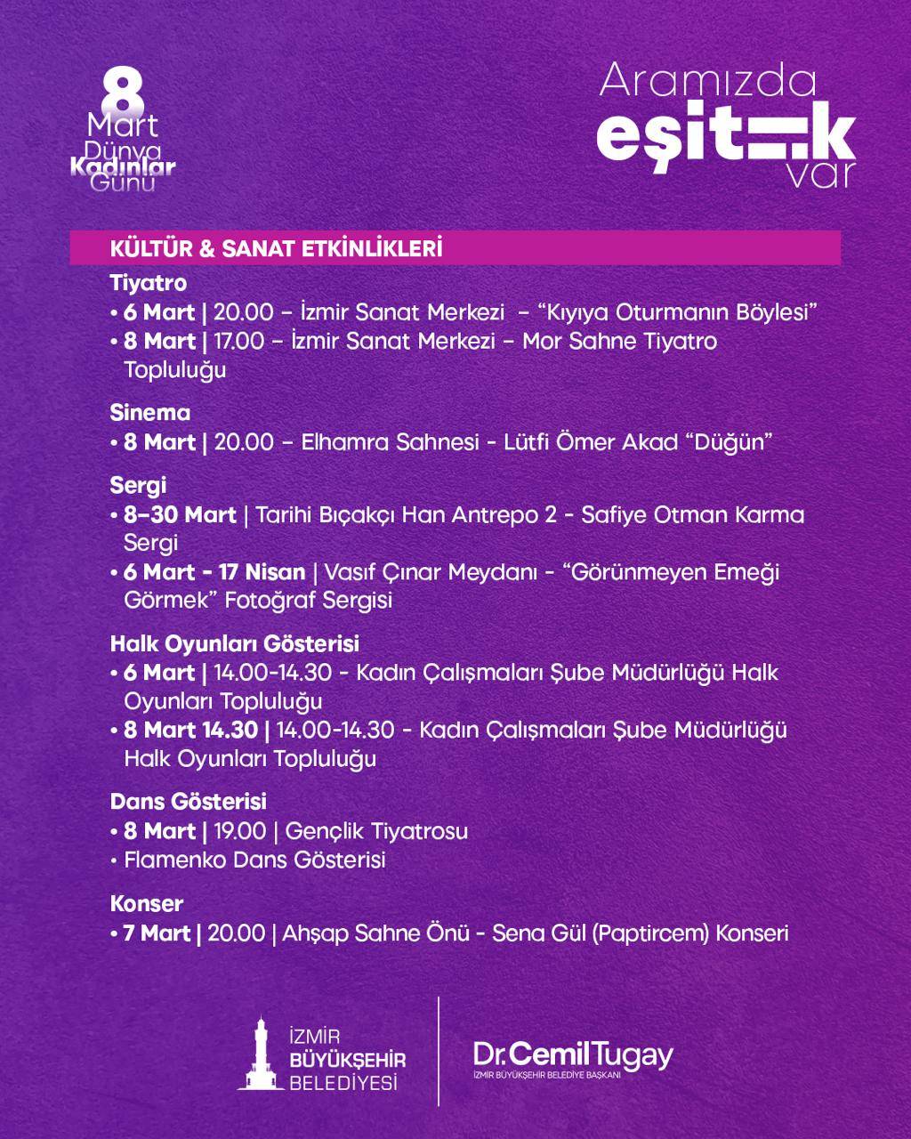 İzmir'de 8 Mart: Aramızda eşitlik var