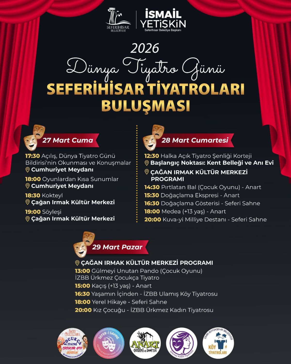 Seferihisar'da Dünya Tiyatro Günü coşkusu