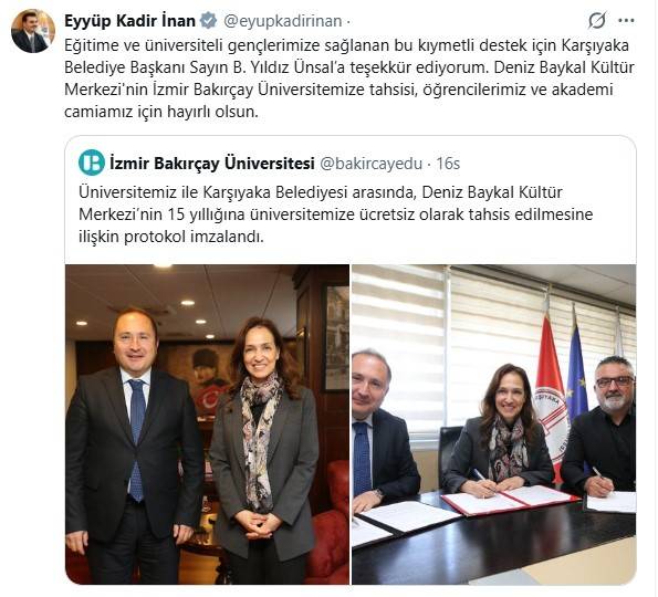 AK Parti'li İnan'dan Başkan Ünsal’a teşekkür