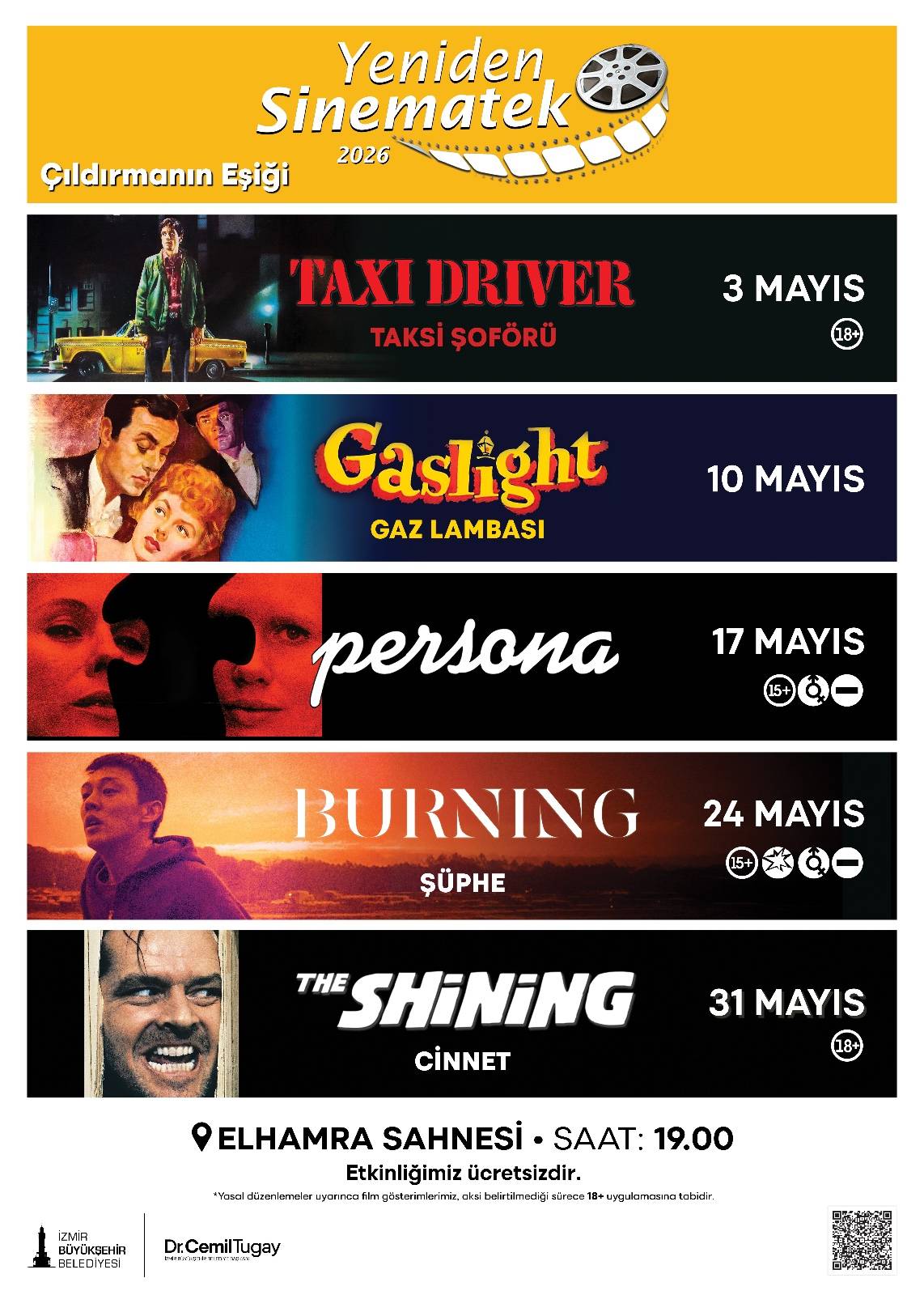 Yeniden Sinematek’te “Çıldırmanın Eşiği”